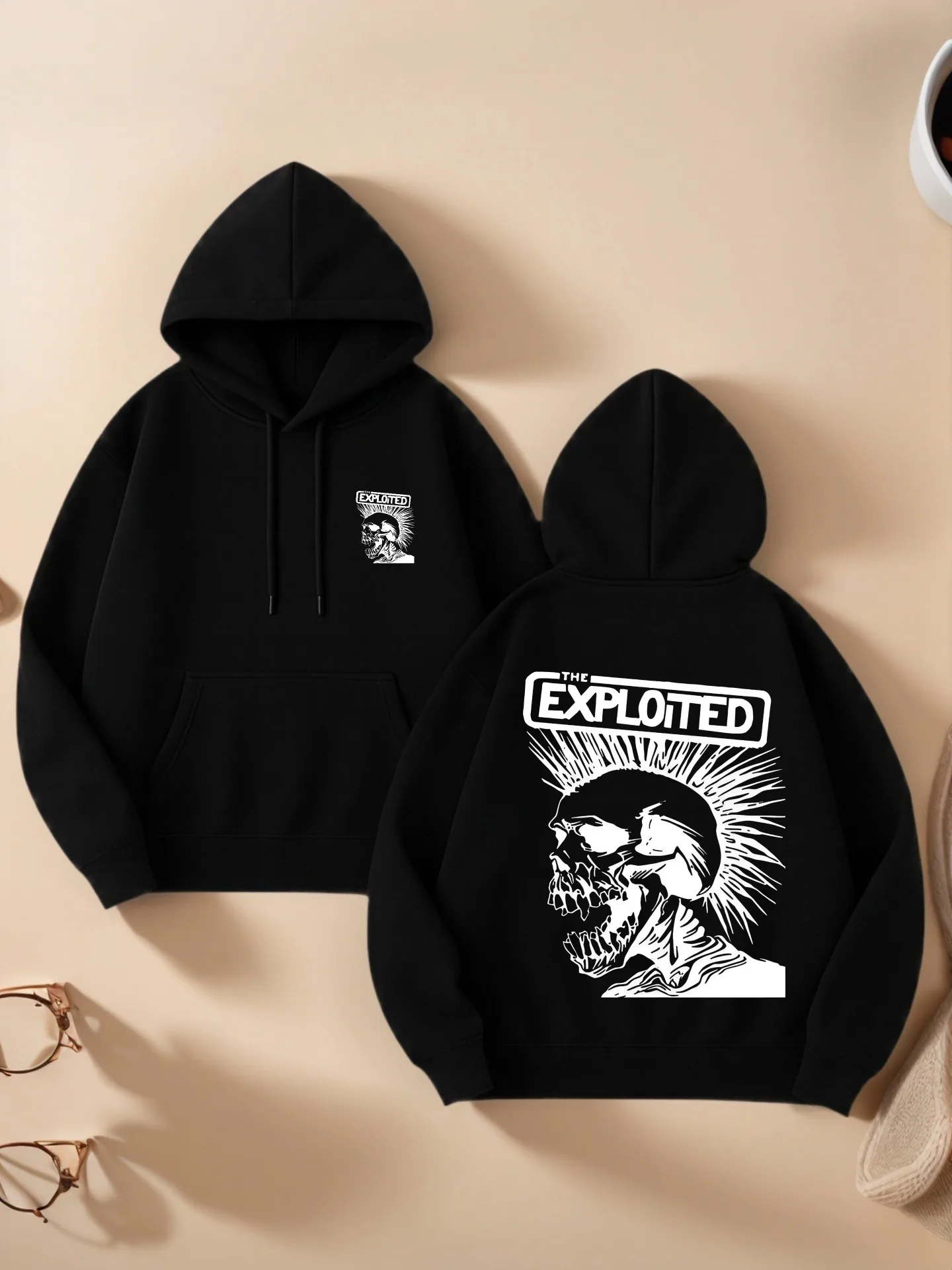 

Graphic Hoodie Women, Vintage Graphic Print, Streetwear Style, Soft Fabric, Casual Everyday Wear, For Young Men