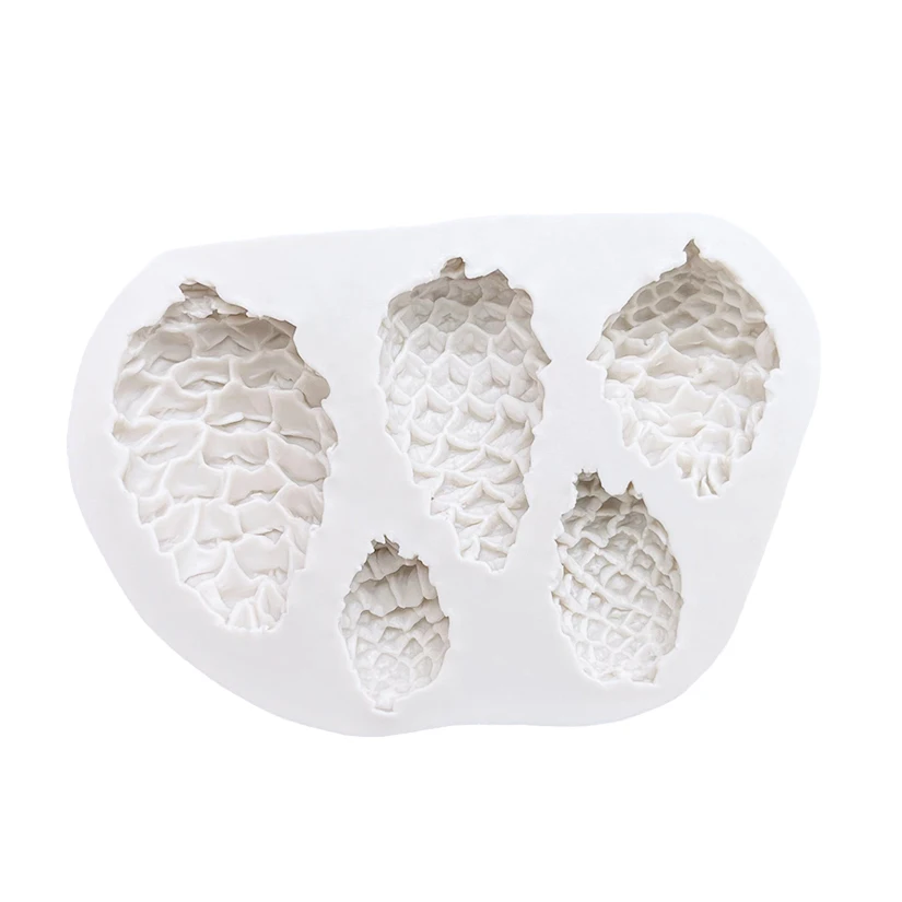 Leaf Foliage Christmas Tree Pineal Cone Silicone Sugarcraft Mold Resin Tools Cupcake Fondant Cake Decorating Tools