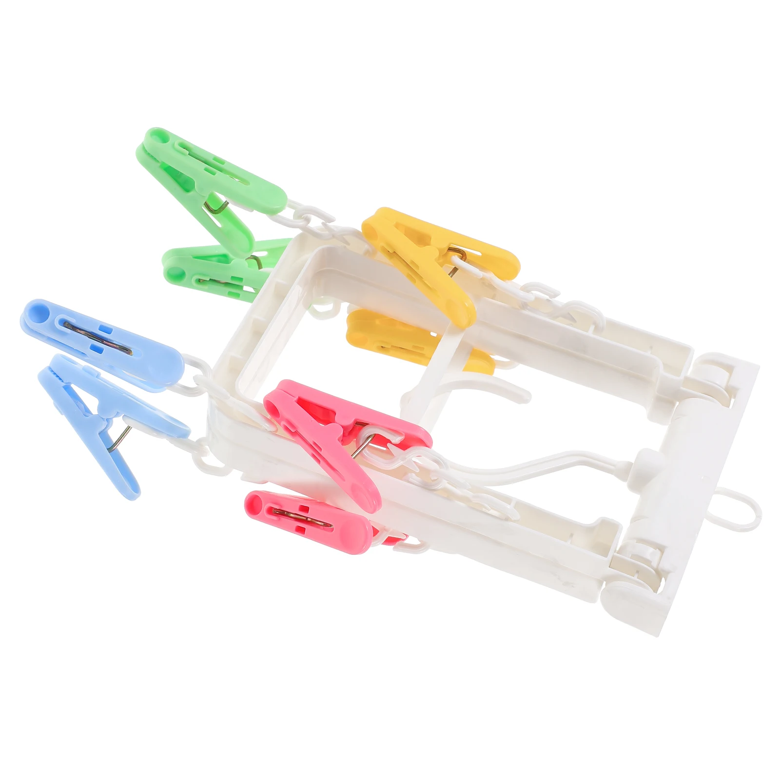 

360 Degree Rotatable Sock Hanger with High Stretch Clips for Bra Underpants Drying Rack Space Saving Laundry Organizer