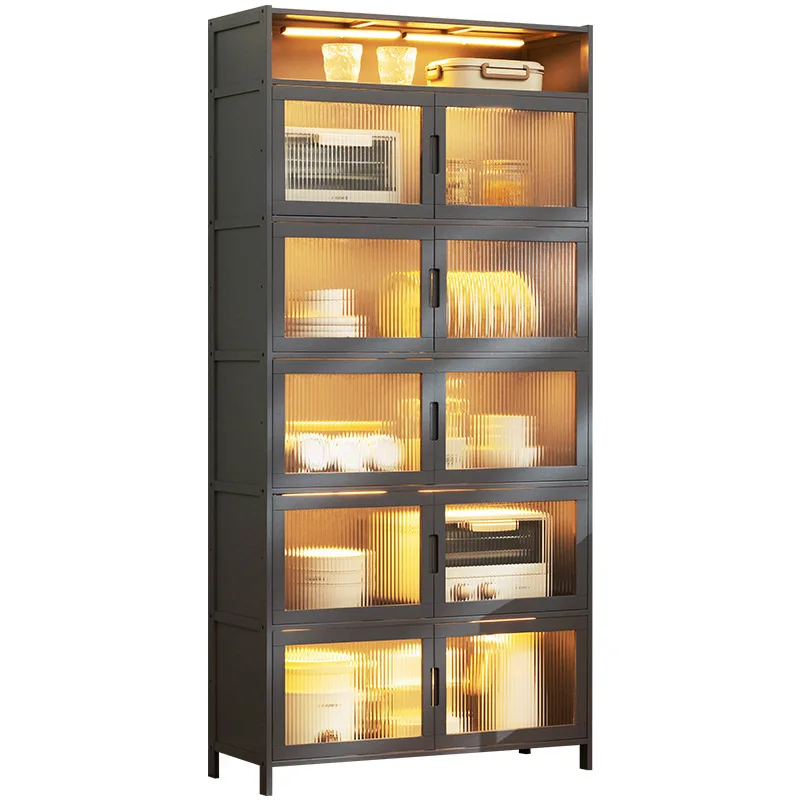 

Kitchen Shelf Finishing Rack Seasoning Shelf Kitchen Supplies Household Shelf Dining Side Cabinet Multi-layer