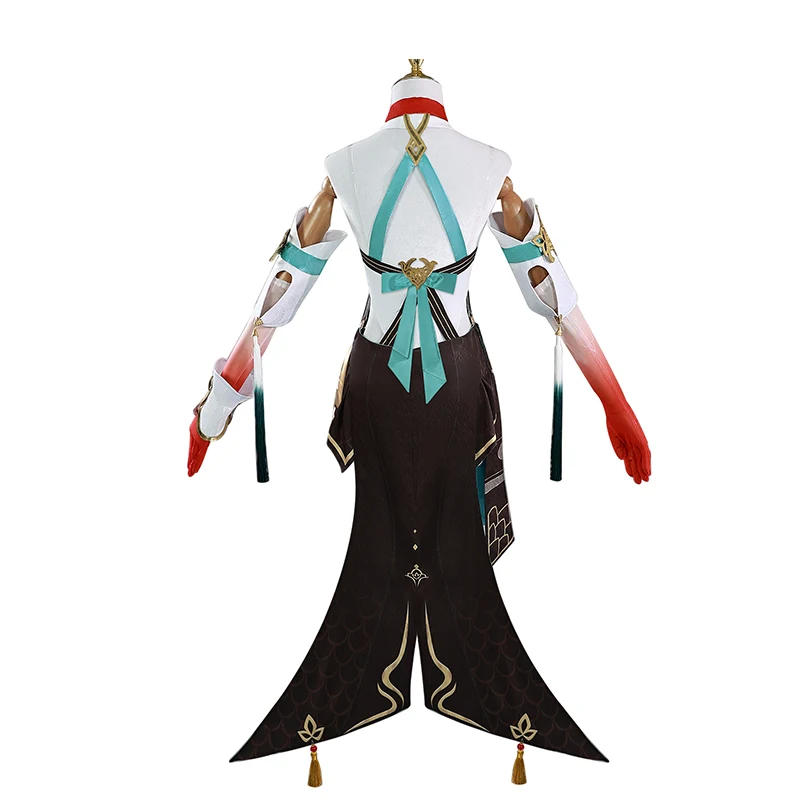 ROLECOS Honkai Star Rail Lingsha Cosplay Costume Vidyadhara Healer Lingsha Women Suit Halloween Carnival Party Uniform