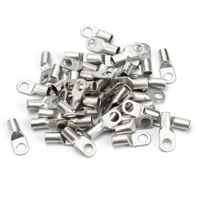 

1-20PCS SC Type SC6~SC35 Wire Nose Terminal 6/8/10/12mm Bolt Hole Tinned Copper Cable lugs Battery Terminals