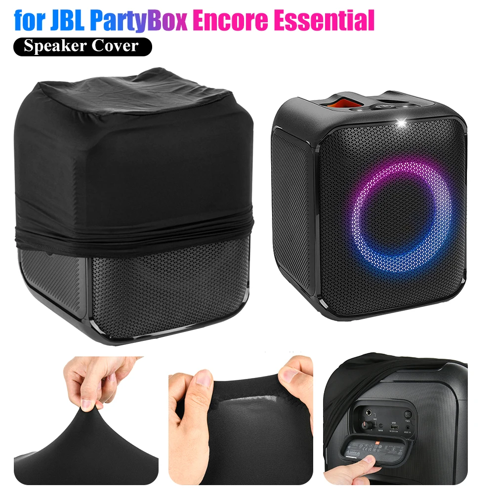 Juste de protection anti-poussi�re pour haut-parleur JBL Partybox Encore Essential, manchon �lastique extensible, accessoires de haut-parleur, LyJean-402