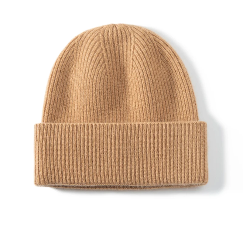 MERRILAMB Hochwertige Strickmütze aus 100 % Kaschmir für Damen und Herren, lässige Beanie-Mütze, Wintermütze, weich, warm, Kaschmir-Kappen, Unisex – Detail 17