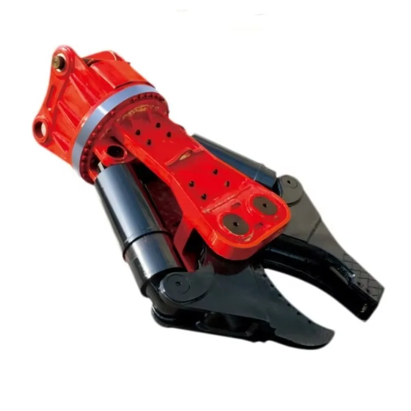 360 Rotating Excavator Attachment Hydraulic Shears for Steel Scrap Metal Demolition Strong Cutting