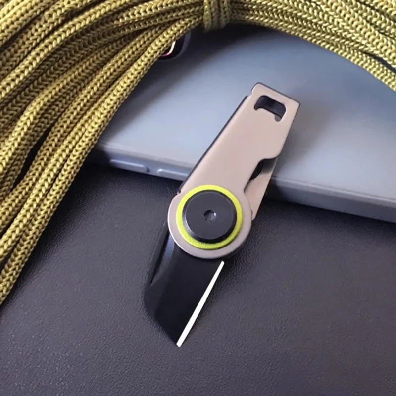 NOWY Vintage Mini nóż użytkowy z zamkiem błyskawicznym do rozpakowywania pudełek ekspresowych EDC Gadżet Brelok do kluczy Noże kieszonkowe Outdoor