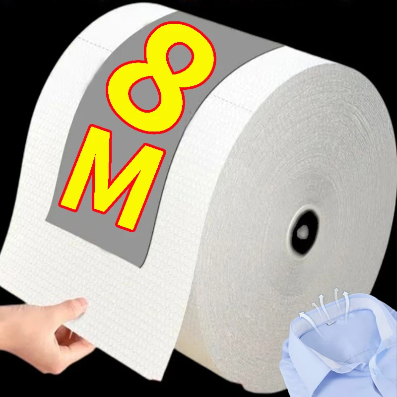 8/40M Jednorazowe Samoprzylepne Naklejki na Kołnierzyki Damskie Męskie Kapelusze Koszule Podkładki na Kołnierzyki Przezroczysta Taśma Absorbująca Pot