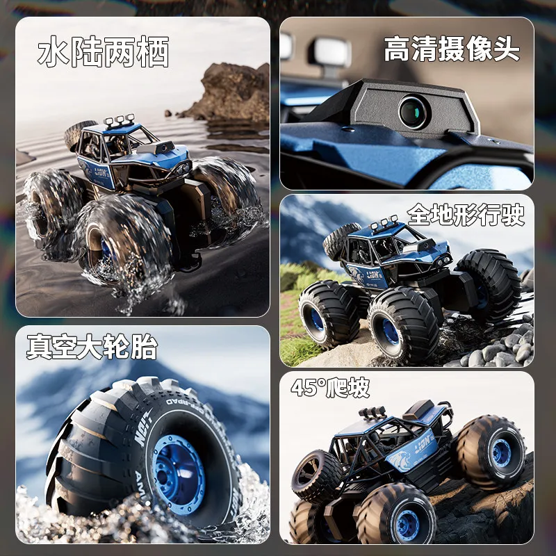2026 New 4WD RC Stunt Car 2026 New Version 360° Rotation Double Sided Driving LED Lights Waterproof Toy Truck Boys Birthday Gift