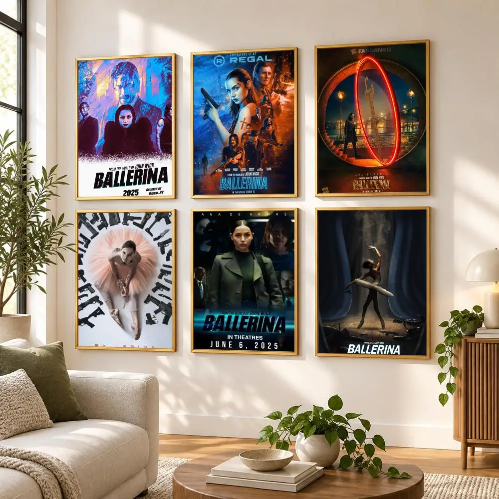 Movie John Wick Poster HD art sticky wall waterproof home living room bedroom bar aesthetic decoration
