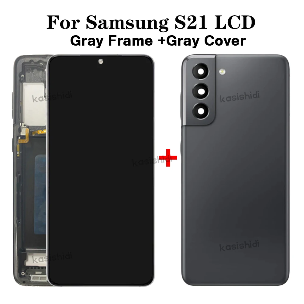 OLED 100% Test For Samsung Galaxy S21 LCD G991 G990F/DS Display Touch Screen Digitizer For Samsung S21 Lcd Screen With Frame