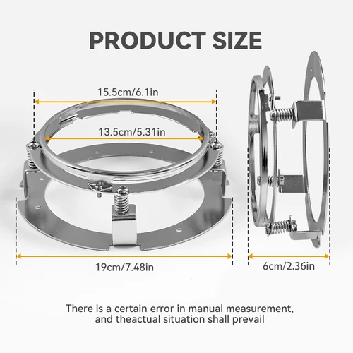 Imagen 2 del producto Anillo de soporte de montaje de 5 3/4 ""y 5,75 pulgadas para faro Led redondo de 5,75"", carcasa para motocicleta, piezas de automóvil para motocicleta