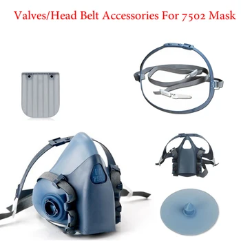 7583 교체 가능한 흡입 호기 밸브 실리카 젤 7581 7502/7501 가스 마스크 용 헤드 벨트 화학 호흡기 액세서리