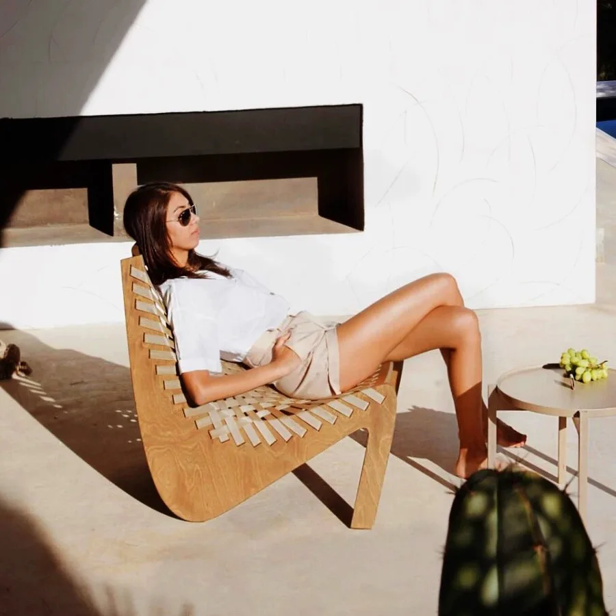 

Уличный диван из тикового дерева, двор, вилла B & B, сад под открытым небом, водонепроницаемый и солнцезащитный, уличный балкон, креативный