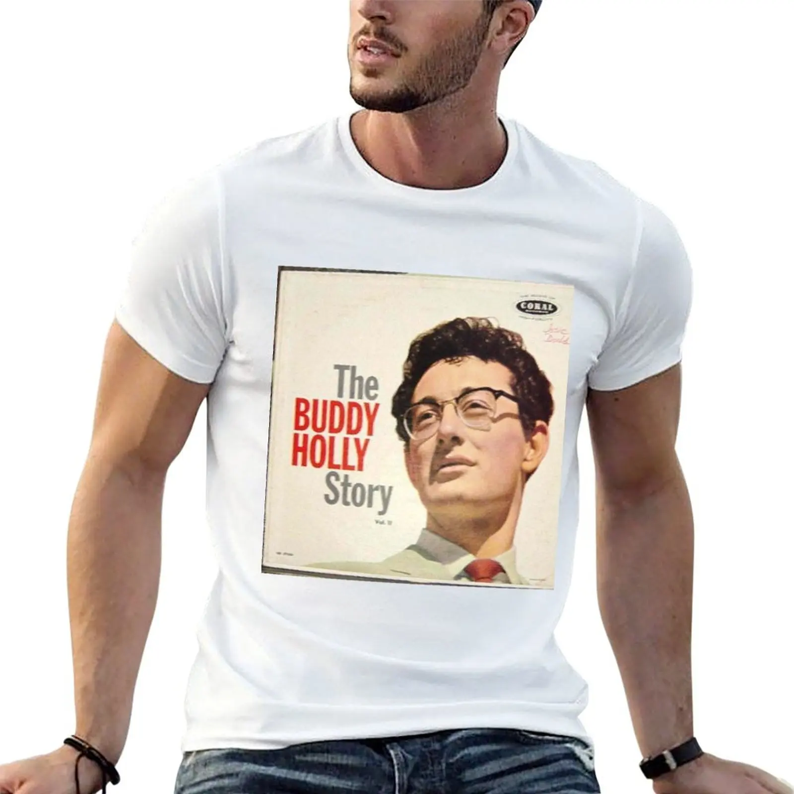 Buddy Holly Story Vol 2, Rockabilly T-Shirt anime tshirt summer tops vintage t shirt men