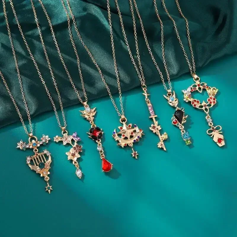 Hot Game Impact Mona Keqing Venti Xiao Hu Tao Tartaglia Kaedehara Kazuha Necklace Anime Peripherals Jewelry Cosplay DIY Props