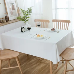 137x274cm Disposable Solid Color Tablecloth Birthday Party Wedding Christmas Table Cover Wipe Covers Rectangle Desk Cloth Decor