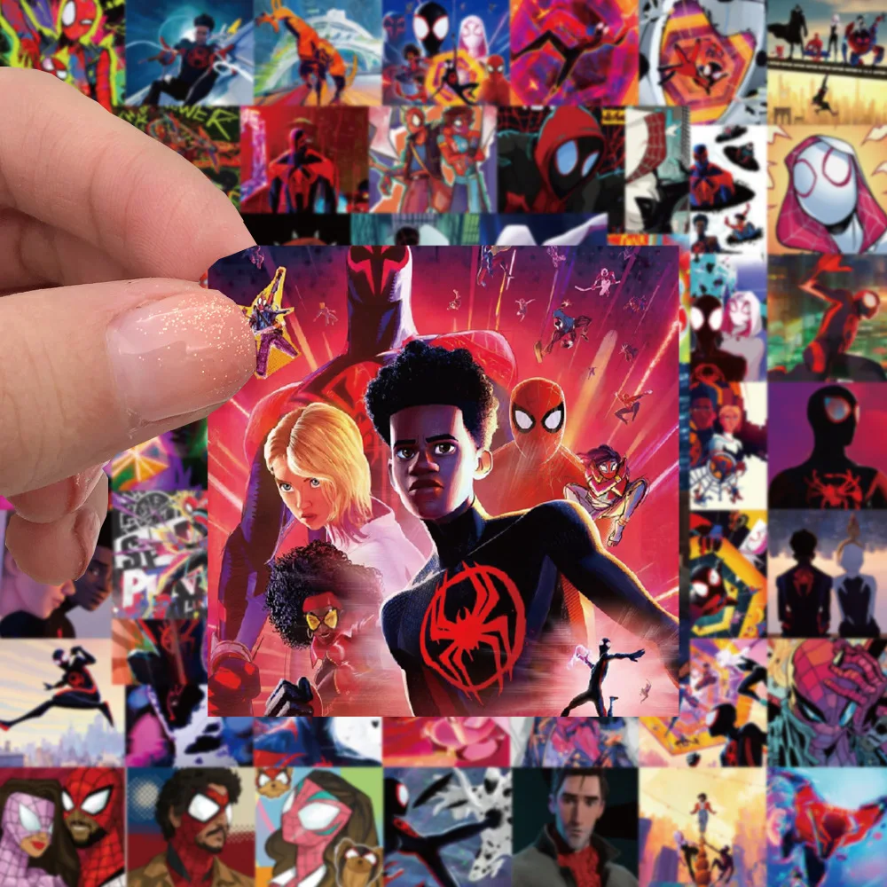 10/30/62PCS Disney Cartoon SpiderMan Stickers Across the Spider-Verse Graffiti DIY Phone Skateboard Bike Wall Decals Kids Toys