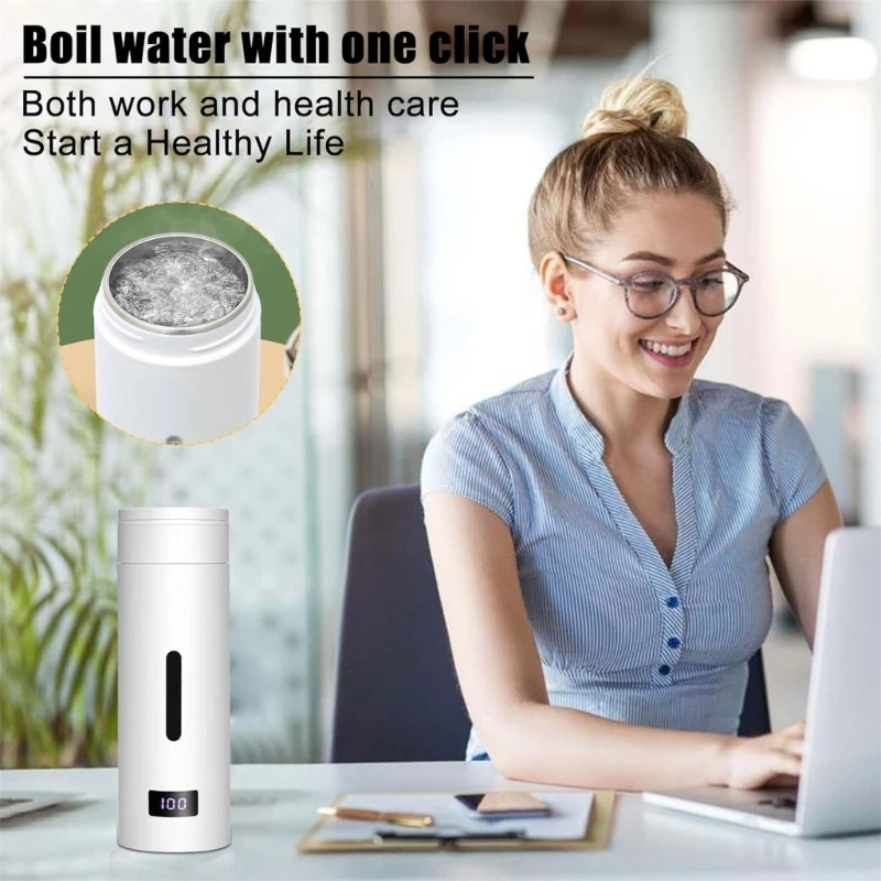 Efficient Portable Electric Water Boiler Safe Reliable Mini Kettle for Hot Drink Dropship