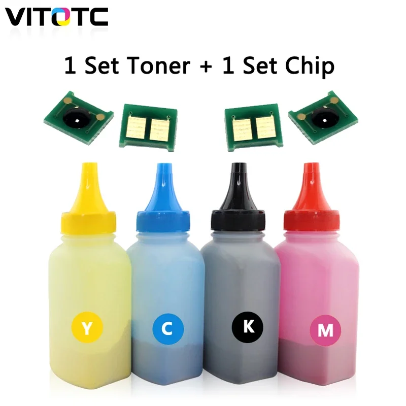 Compatible CB540A CB541A CB542A CB543A Toner Powder Reset Chip Kit For HP CP1210 CP1215 CP1510 CP1515n CP1518ni CM1300 CM1312nfi