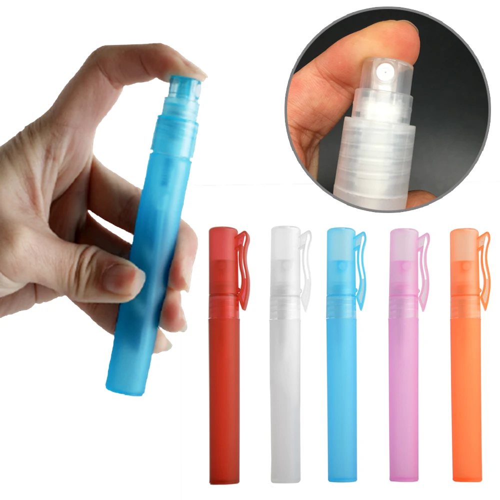

5Pcs 10ml Perfume Pen Empty Plastic Perfume Bottle Atomizer Spray Tube Mini Travel Refillable Bottles Dropshipping and Wholesale