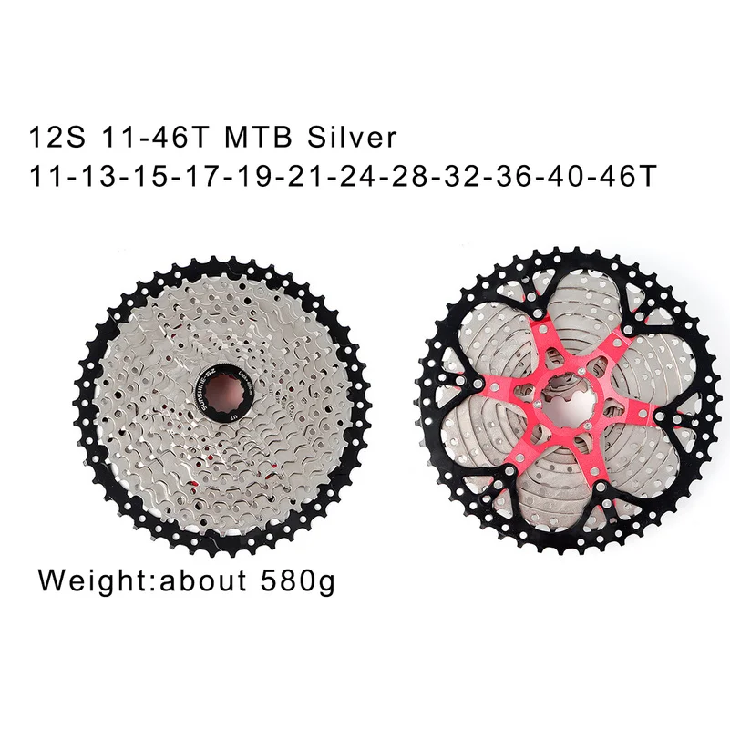 

12Speed Freewheel MTB Bike Mountain Bicycle Cassette Flywheel 46/50/52T for Shimano SRAM