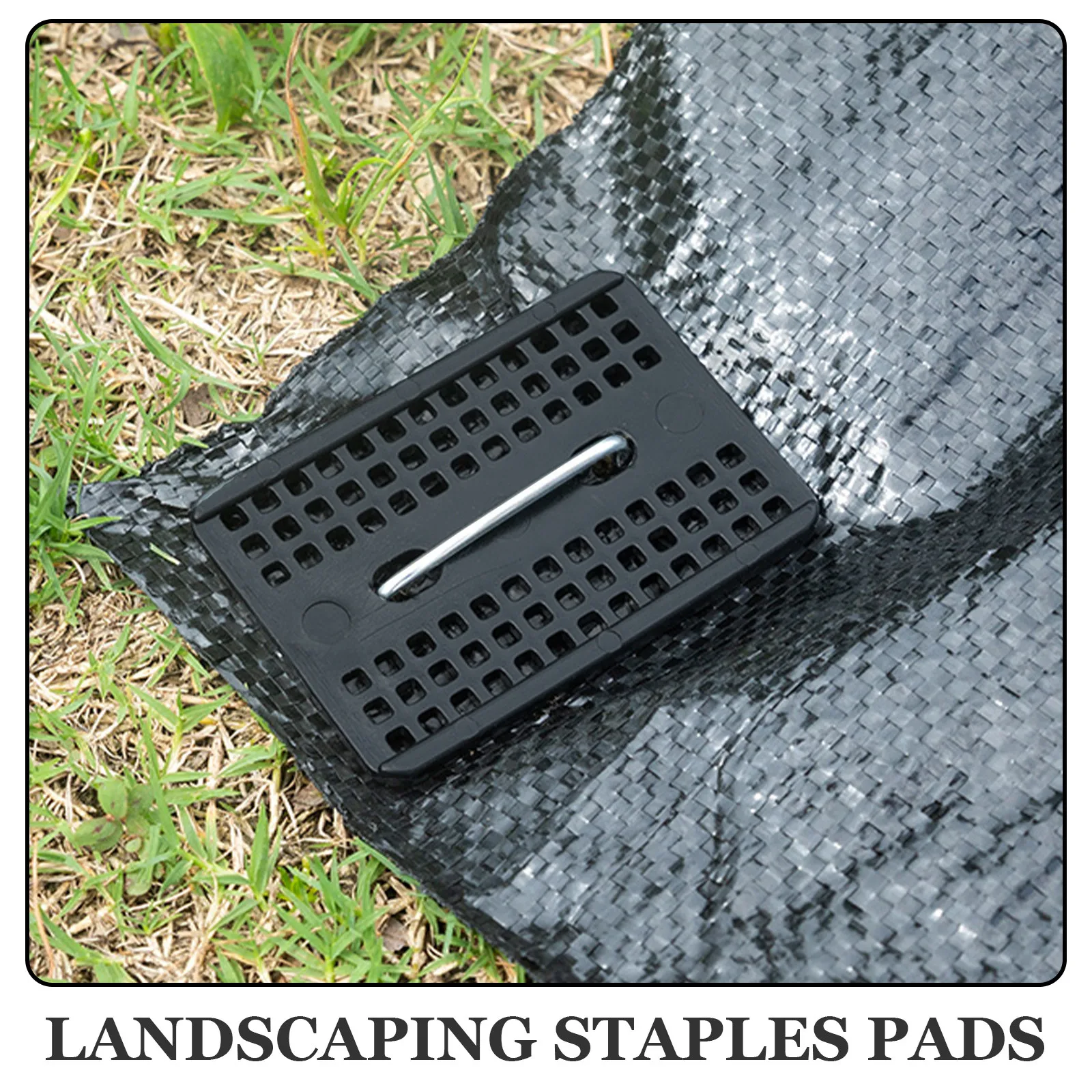 50Pcs Landscape Staple Gasket Garden Staples Gasket Grass Pad for Tent Ground Anchors Wear Resistant Portable Gardening Supplies - view 4