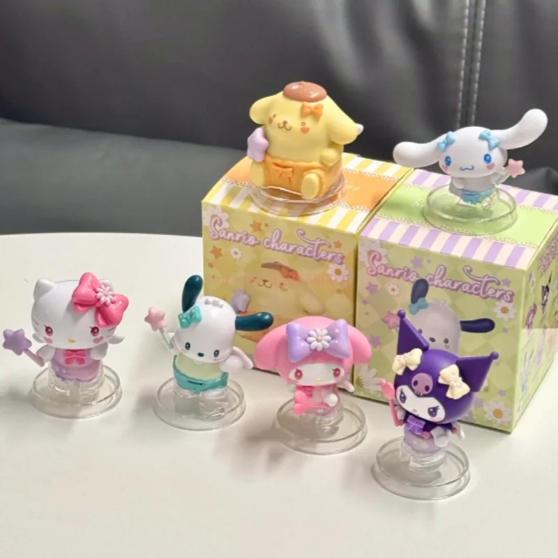 

Подлинная серия Sanrio Cupid Kawaii аниме-фигурка Hello Kitty My Melody, магнитная фигурка на холодильник, подарок на день рождения для девочки