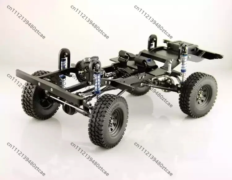 1/10 RC Simulation Off-Road Crawler 2nd Gen CNC Metal Chassis Tie Rod Design Fit D90 Car Shell Upgrade Frame Parts
