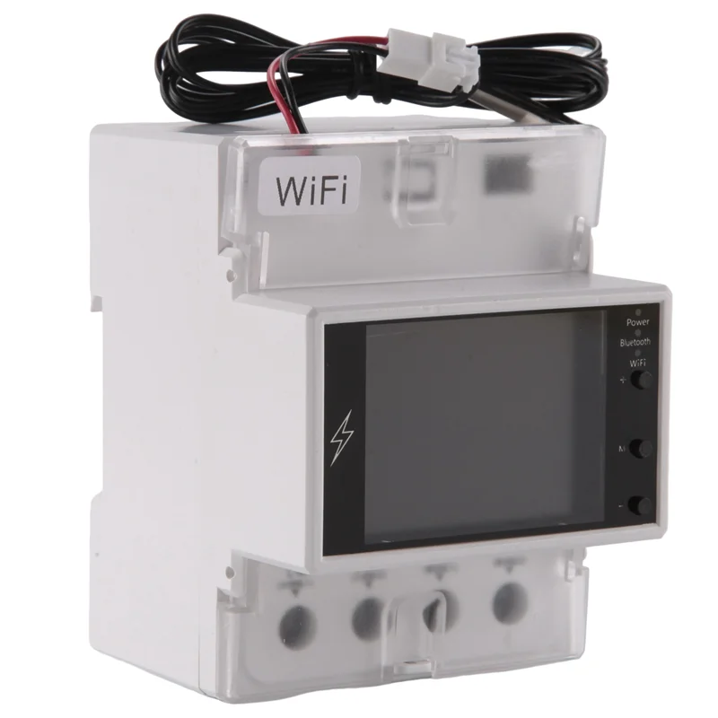 1 Pcs AT4PTW WIFI Tuya Din Rail Digital Thermostat Incubator With Timer Switch AC220V 100A For Heating