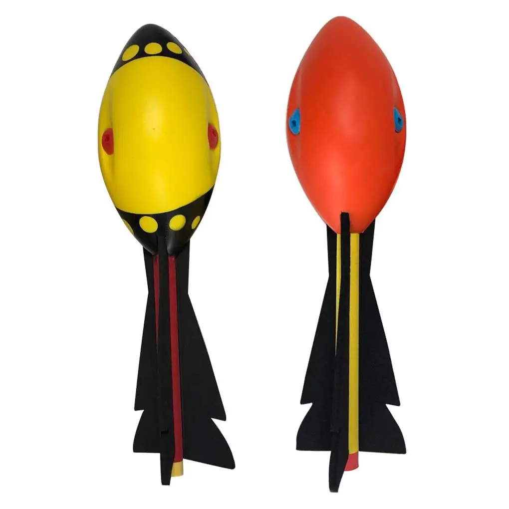 Interactive Foam Ball Sports Pocket Toy Weather-resistant Long-Distance Football Toys Plastic Elastic Waterproof Darts  Red