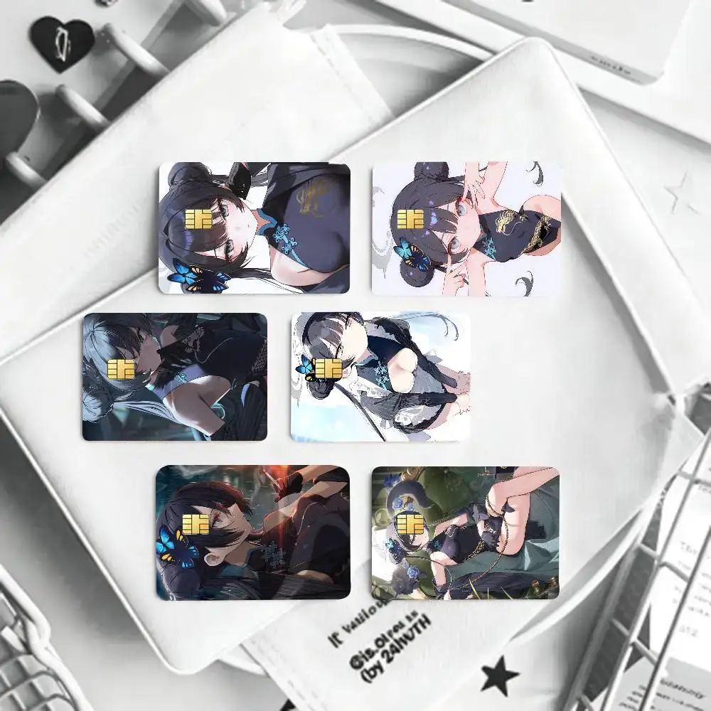Kisaki Anime Games Blue Archive Art Print Credit Card Skin Waterproof PVC Bank Card Decal