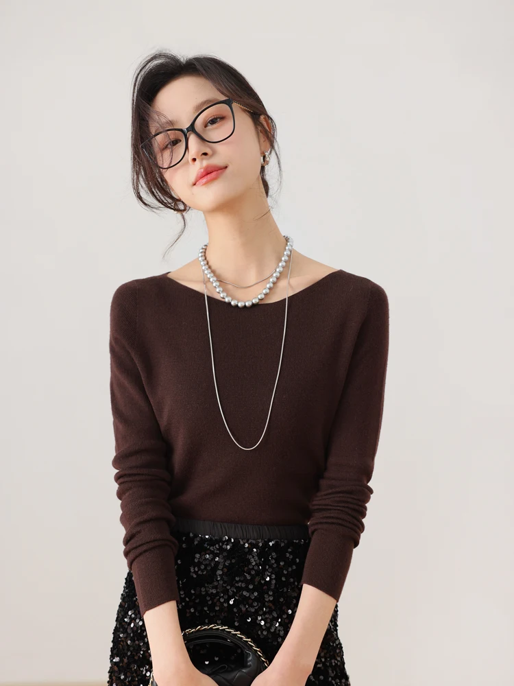 

Sl Однолинейный вязаный шерстяной базовый слой irt Женский модный деловой костюм Slim Fit Long Sve Дизайн на одно плечо