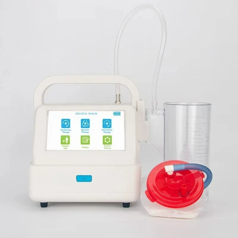 Me-dical-Grade Electric NPWT Wound Vacuum Therapy Unit Multi-Mode Pressure Adjustable Suction Device CE Certified Class II
