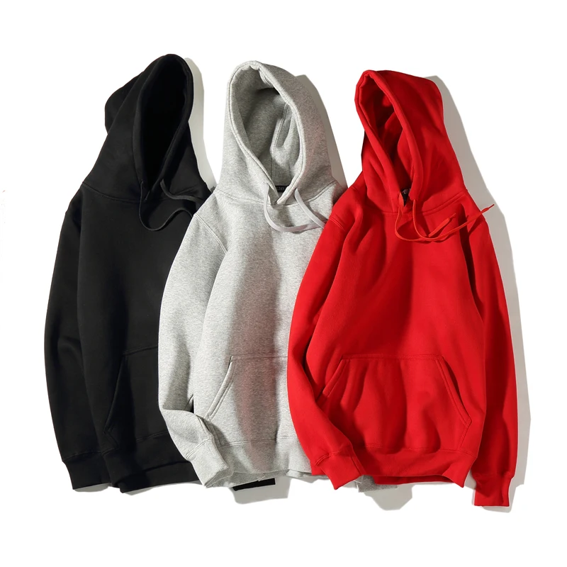 

Толстовка с капюшоном больших размеров 250 300 Pou, мужской пуловер с капюшоном, чистый цвет, модная брендовая верхняя одежда, повседневная свободная посадка из полиэстера...