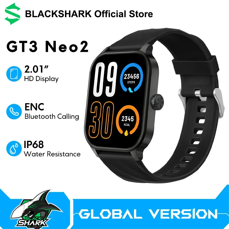 GT3 Neo2 Smartwatch - 2.01" HD, Bluetooth Call, Heart Rate, IP68