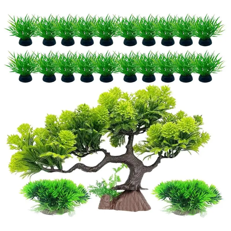 

Aquarium Artificial Green Plants Simulation Water Tank Decorations Decorative Aquarium Landscape Scenery Foreground Grass For