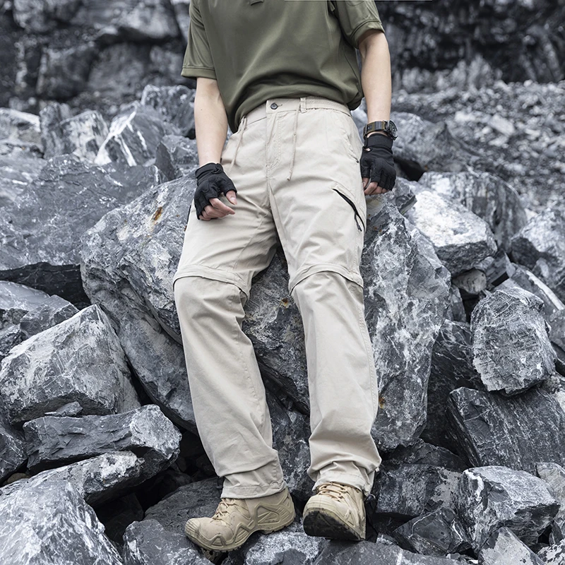 

Весна/Лето 2026: Новые модные спортивные повседневные брюки для мужчин — тактические брюки-карго со съемными вставками