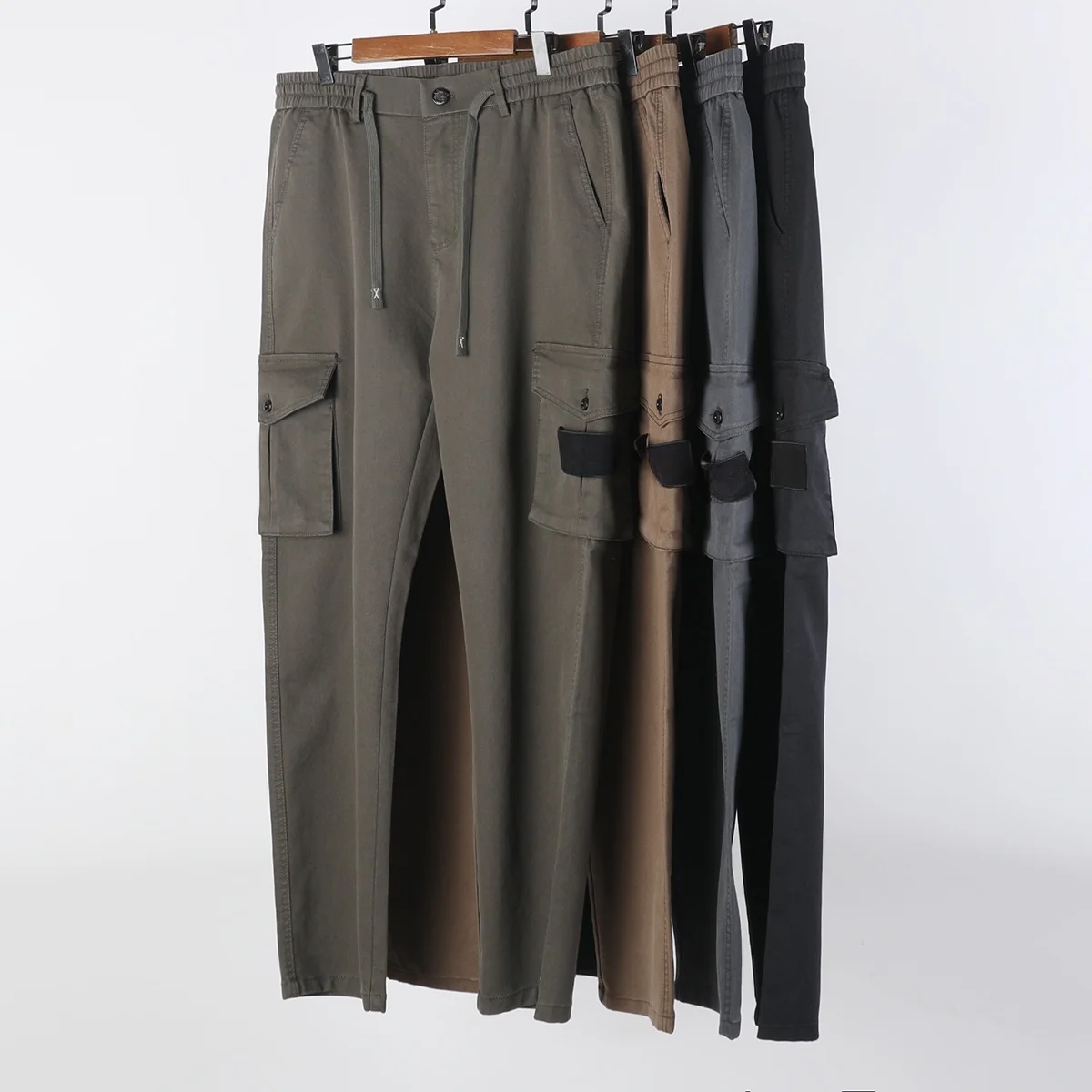 

Свободные хлопковые рабочие брюки в стиле милитари, повседневные, удобные, мужские, осенние, модные, 25FW, модель 5355, без бренда