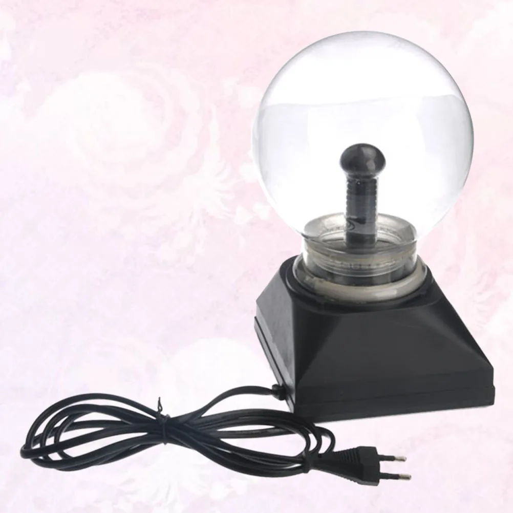 Lampada a globo al plasma da 4 pollici 220V Palla statica educativa con effetto flusso elettrico colorato per luce notturna da scrivania per bambini Eu