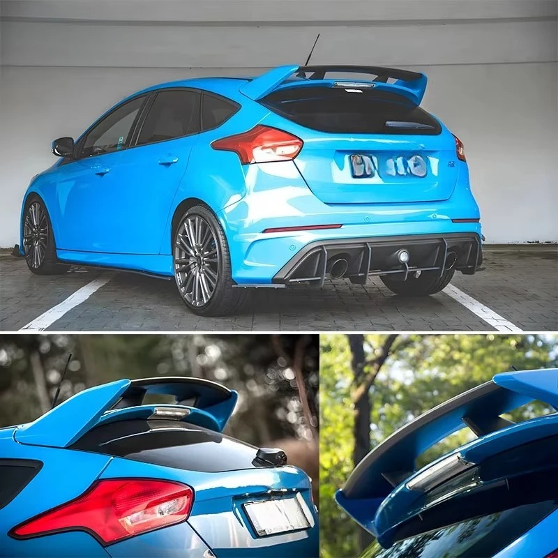 CNGE Design Rear Roof Spoiler Wing For Ford Focus RS ST MK3 MK3.5 2012-2018 ABS Glossy Black Rear Trunk Spoilers Accessories