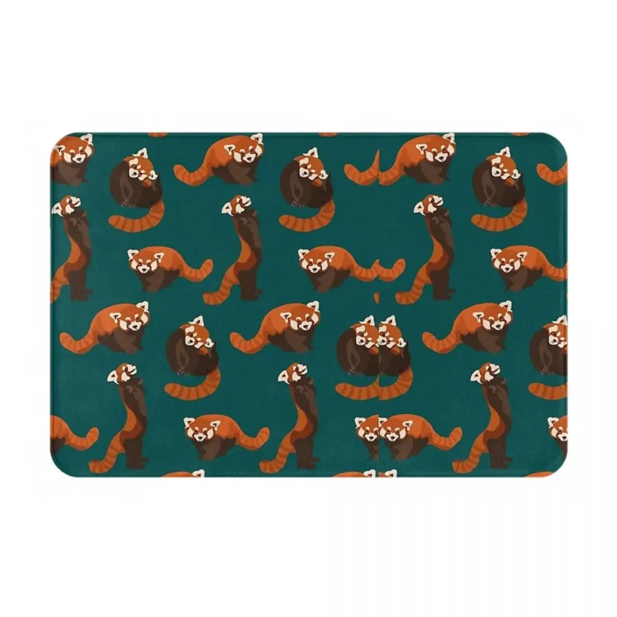 RED PANDA PATTERN Doormat Rug Carpet Mat Footpad Polyester Non-slip Dust-Proo Front Room Corridor Kitchen Bedroom Balcony Toilet