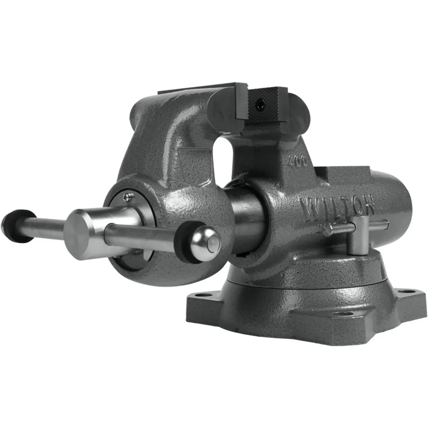 Wilton Machinist 벤치 바이스, 4" 조 폭, 6-1/2" 조 개구부, 3-1/2" 스로트(모델 400S)