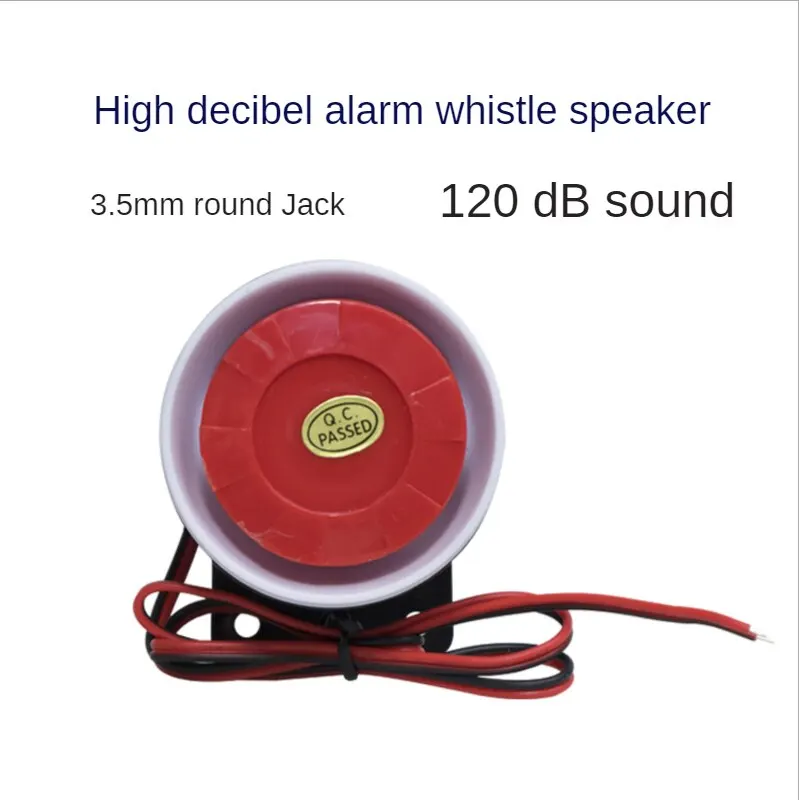 DC 12V Wired Mini Horn Siren Home Security Sound Alarm System 105dB Anti-theft Alarm Horn Wired Durable Alarm For Home Security