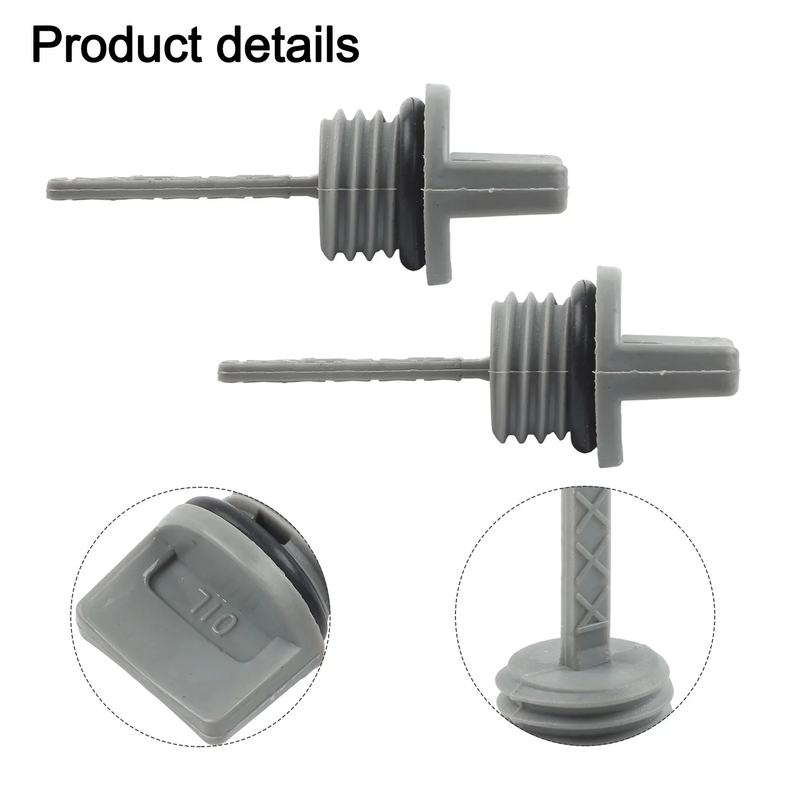 Set Of 2 Oil Filler Cap Dipsticks Compatible With GX140 For GX200 Small Engine Maintenance Replacement Components