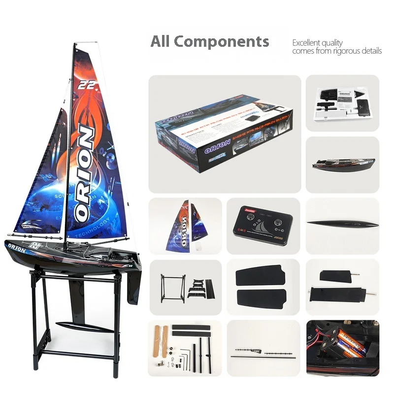 E1 8803V2 오리온 세일보트 서스펜디드 RC 원격 조종 보트 모델 스피드보트 수냉식 어린이 장난감