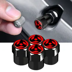 4PCS Universal Car Japanese Anime Sticker tappi per valvole accessori per motori per camion di biciclette valvola per pneumatici per ruote Auto pneumatico Air Car Styling