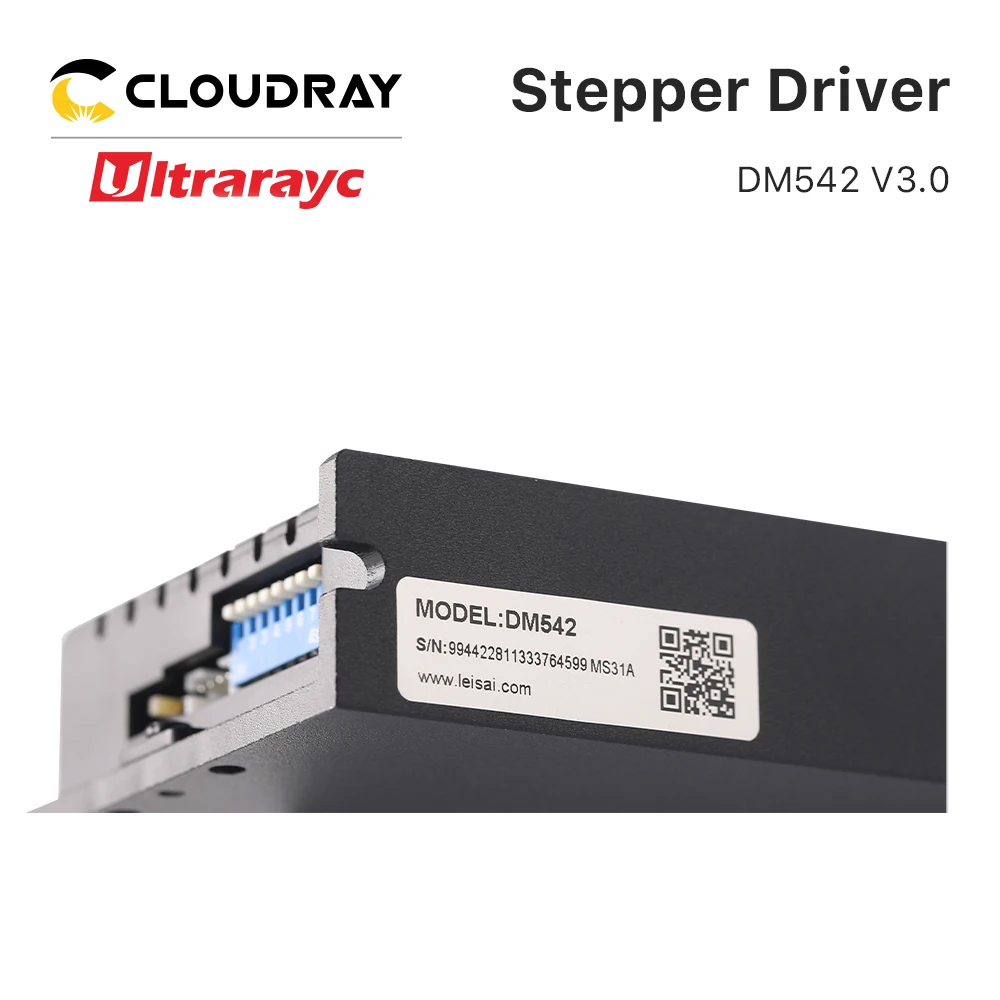 

2-фазный шаговый драйвер Leadshine DM542 V3.0 20-50 В переменного тока 1,0-4,2 А Применение для автоматизации, робототехники, 3D-печати и т. д.