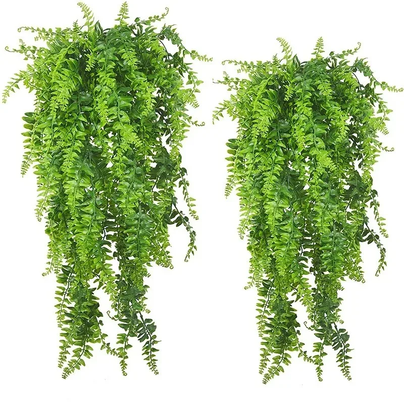 1Pcs 80CM Green Artificial Plants Vine Hanging Leave Vine for Home Room Decor Garden Wedding Decoration Outdoor Decor Fake Plant