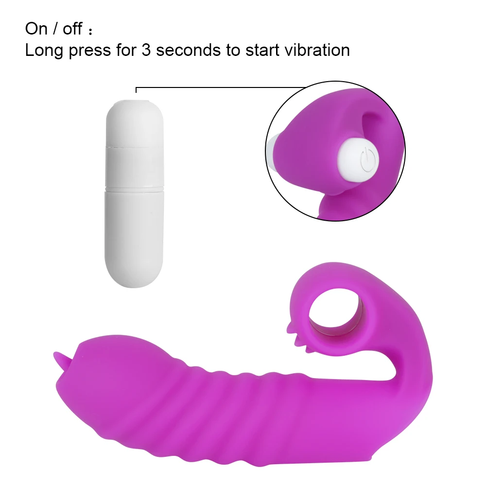 OLO Clitoris Stimulator Vagina Stimulation Sex Toys for Women Erotic Toy Mini Finger Vibrator G-spot Tongue Massager