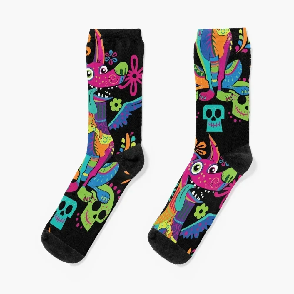 Day Of The Dead: Dante Coco Dog Socks Lots men cotton high quality Hiking boots New year's Women Socks Men's